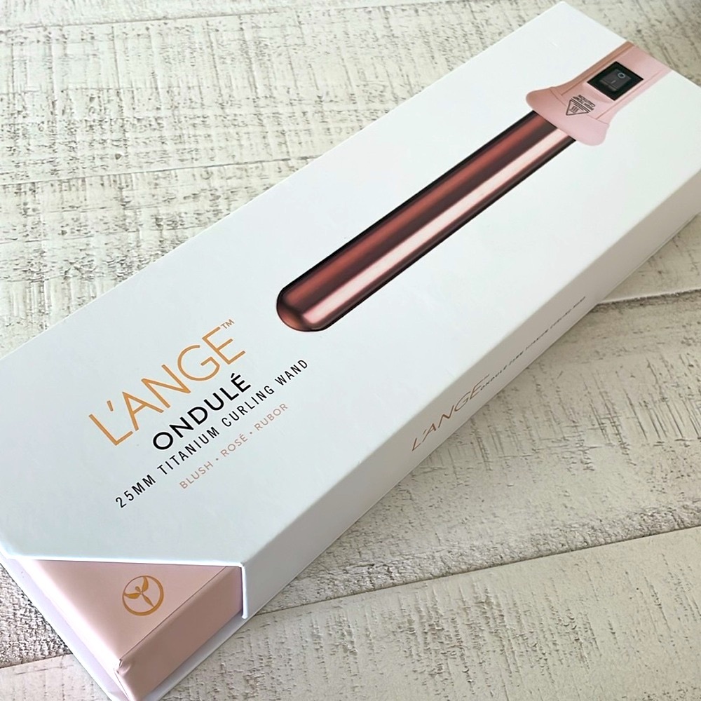 NWOT L’ANGE 25mm Titanium Curling Wand w/ Glove